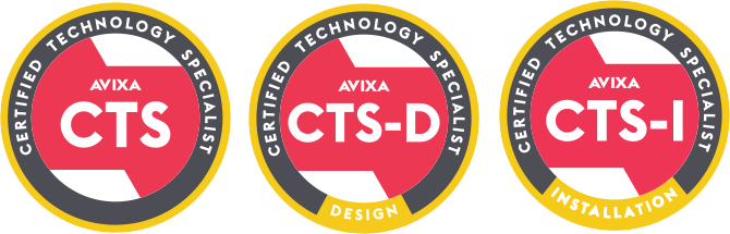 Avixa CTS - all 3 certifications