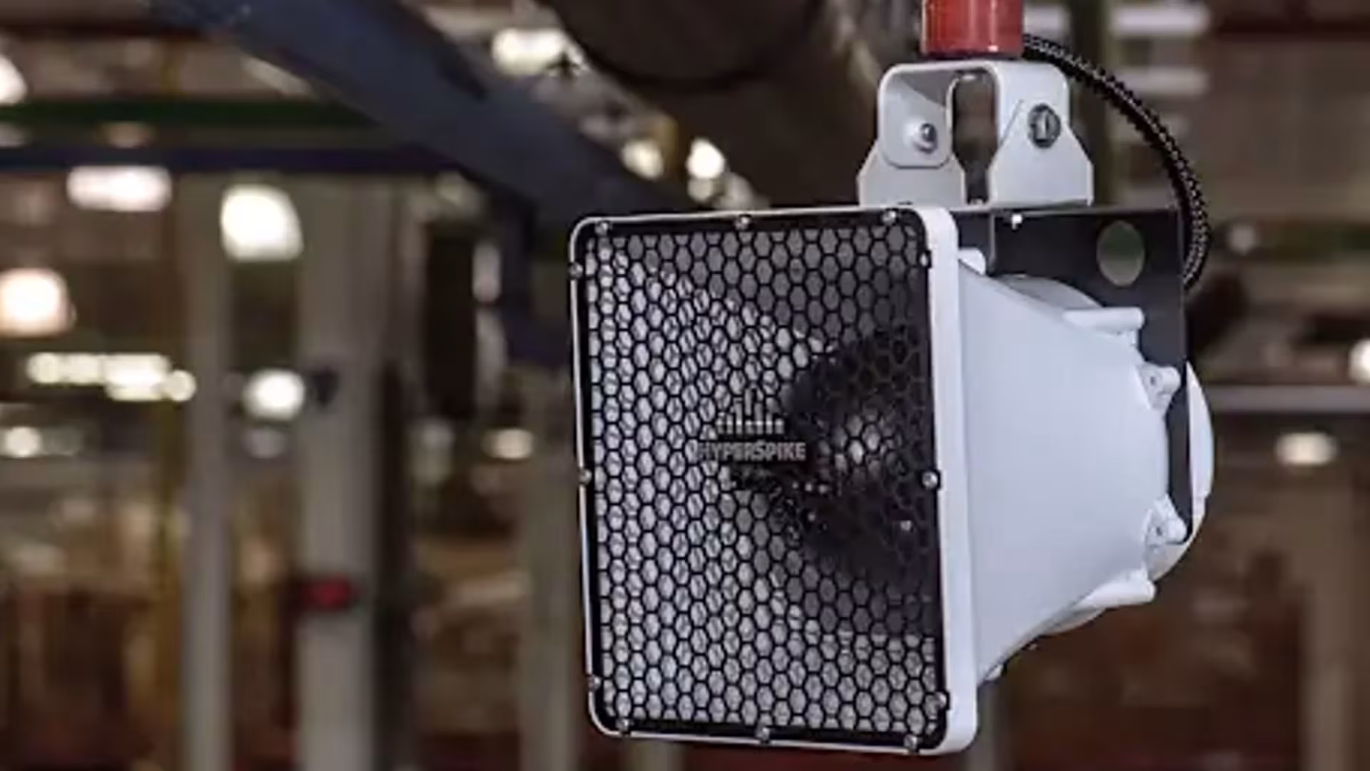 Mass communication speaker in warehouse