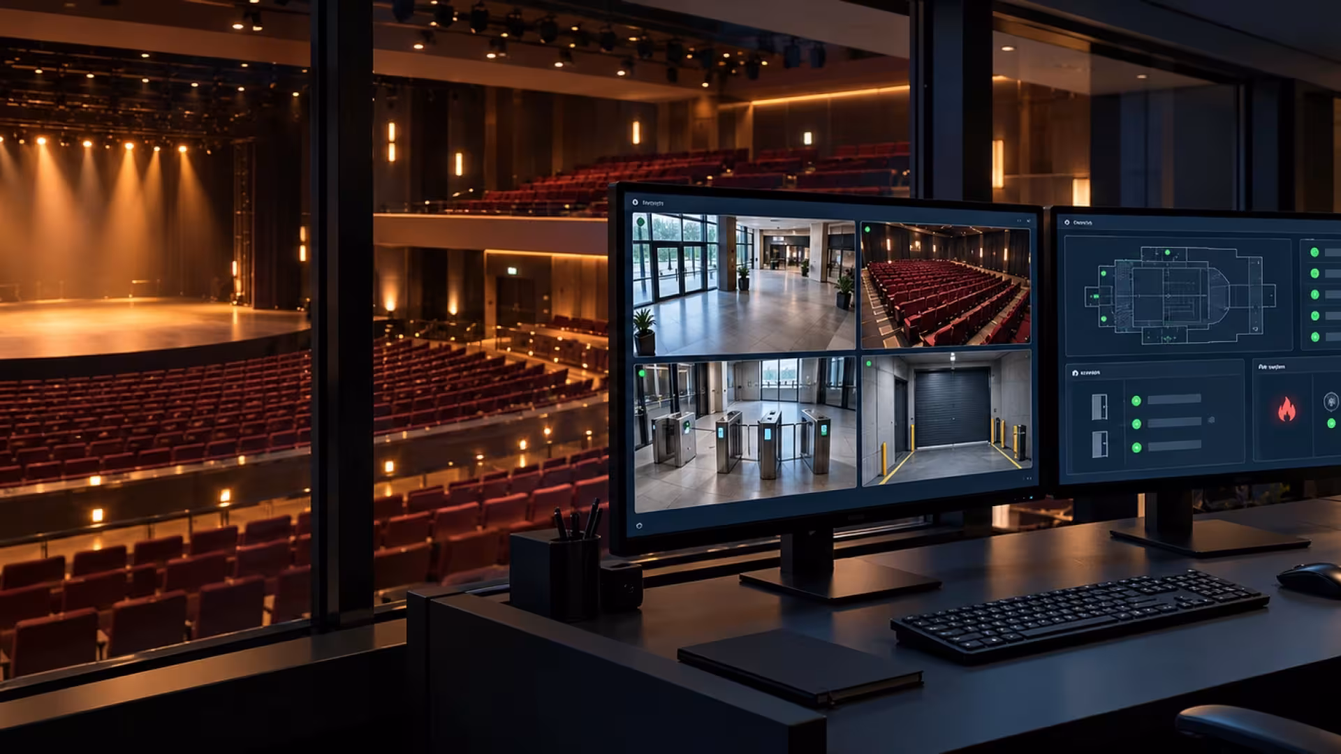 Sécurité intégrée lieu de spectacle