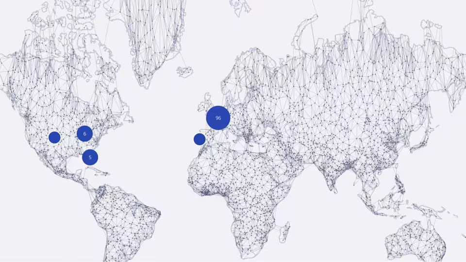 Carte des implantations SCUTUM à l'international
