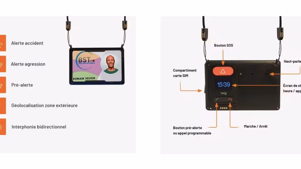porte-badge - fonctionnalités