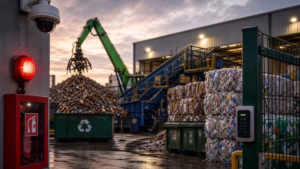 Fire & Security in Recycling Centres