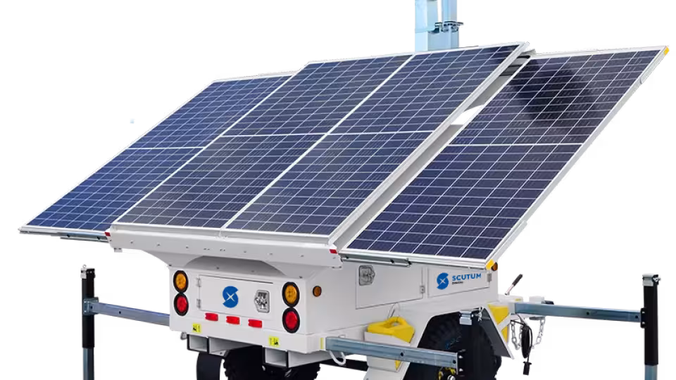 Solar Trailer AL4000 - mobile security tower
